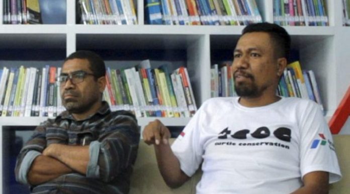 Ahli: Selat Pantar Jadi Potensi Migrasi Hiu Tikus dan Hiu Paus Paulus Edison Plaimo, M.Sc, (kiri) dan Imanuel Wabang, S.Pi., M.Si