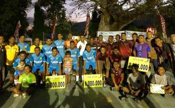 Asensio Rebut Piala AFK Alor 2019 Club Asensio foto bersama usai bodong Piala AFK Alor 2019