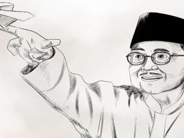 BJ Habibie Tutup Usia J Habibie. (Foto: Akun twitter Joko Widodo).