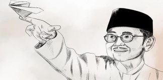 BJ Habibie Tutup Usia J Habibie. (Foto: Akun twitter Joko Widodo).