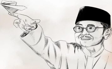 BJ Habibie Tutup Usia J Habibie. (Foto: Akun twitter Joko Widodo).