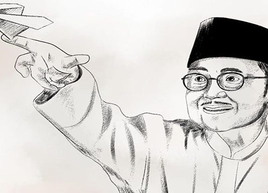 BJ Habibie Tutup Usia J Habibie. (Foto: Akun twitter Joko Widodo).