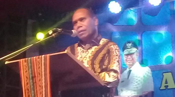 Bupati Sebut Expo Angkat Martabat dan Budaya Orang Alor Bupati Alor Drs. Amon Djobo sambutan di Expo, Senin (16/9/2019) di Kalabahi.