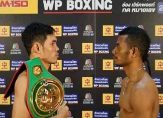 Petinju NTT Patris Liukhoto Kandas Rebut Gelar WBC Asia di Thailand Petinju Nasional Indonesia Patris Liukhoto (kanan) dan Petinju Thailand Nawaphon Kainkanha.