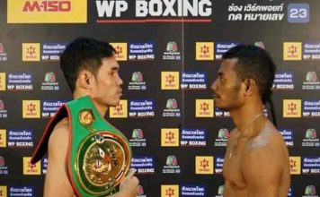 Petinju NTT Patris Liukhoto Kandas Rebut Gelar WBC Asia di Thailand Petinju Nasional Indonesia Patris Liukhoto (kanan) dan Petinju Thailand Nawaphon Kainkanha.