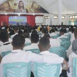 Untrib Gelar Ospek bagi Mahasiswa Baru 500an Mahasiswa baru Untrib sedang mengikuti materi Ospek di Aula Pola Tribuana, Rabu (4/9).