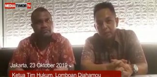 Gugatan SK Mendagri Imanuel Blegur Ditolak Majelis Hakim PTUN Jakarta Kuasa Hukum Imanuel E. Blegur; Lomboan Djahamau dan Dian Chritian Hutapea, SH.,Hum. (Sumber: Media Timor).