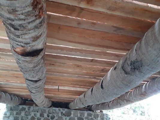 Hanya di Alor, Konstruksi Jembatan Gunakan Batang Kelapa Proyek Jembatan Talawa yang dibangun dengan konstruksi Batang Kelapa