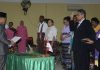 Bupati Alor Pesan Khusus Usai Lantik Sekda Dopong Abora Bupati Alor Drs. Amon Djobo lantik Plt Sekda Yustus Dopong Abora, SP, Senin (2/3) di aula Nusantara kantor Bupati, Batunirwala.