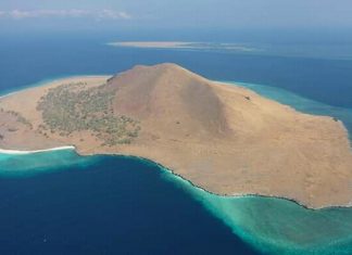 Pulau Sika dan Rusa Diminta Jadi Lokasi Karantina ODP Covid-19 Pulau Batang, salah satu pulau di Kabupaten Alor Provinsi NTT. (Sumber: screnshot video BKSDA NTT).