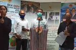 10 Warga NTT Positif Corona Kepala Dinas Kesehatan Provinsi NTT Domi Mere ketika jumpa pers umumkan 10 pasien positif corona di NTT, Kamis (30/4) di Kupang.