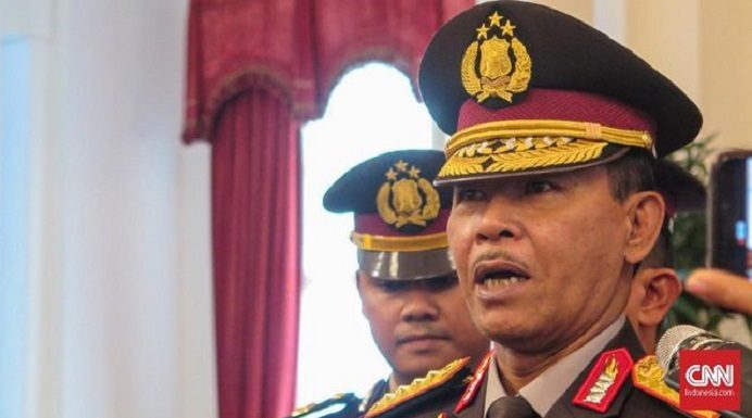 Maklumat Kapolri Resmi Dicabut, Bagaimana Kasus Ketua DPRD dan Wabup Alor? Kapolri Idham Azis mencabut edaran soal PSBB. (Foto: CNN Indonesia/ Feri Agus Setyawan).
