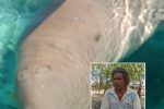Harapan Pria Penemu Dugong di Festival Panggil Dugong Alor 2020 Penemu dan Penjinak Dugong Alor, Adolf Samasing.