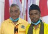 Sulaiman Singh Terpilih Pimpin Golkar Alor Sulaiman Singh (kiri) dan Sokan Teibang foto bersama pada Musda Golkar Alor ke X di Aula Watamelang Kalabahi, Sabtu (25/7).