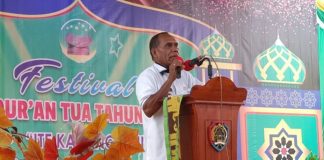 Bupati Alor: Festival Al-Qur’an Tua Menjadi Momentum Cinta Damai Bupati Alor Drs. Amon Djobo, pidato di acara pembukaan Festival Al-Qur'an Tua, Kamis (30/7/2020) di Desa Alor Besar.