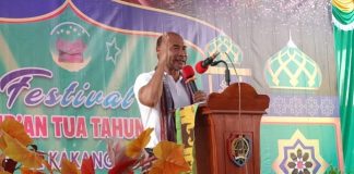 Gubernur NTT Geram, Warga Alor Demo Buruknya Jalan Kalabahi-Kokar Gubernur NTT Viktor Bungtilu Laiskodat berpidato di pembukaan acara Festival Al-Qur'an Tua, Kamis (30/7) di Alor Besar.