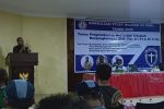 KSW VII, Bupati Alor Minta GMKI Pecahkan Masalah Daerah Bupati Alor Drs. Amon Djobo sambutan di acara pembukaan KSW VII GMKI, Senin (14/9) di Aula Nusantara Kantor Bupati Alor, Batunirwala, Kalabahi.