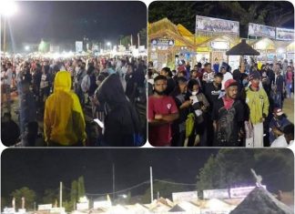 Viral, Ratusan Massa Membludak di Expo Alor Kerumunan massa di arena Expo Alor. (Foto: FB Abdurrahman).