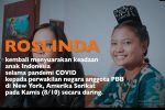 Pelajar di Sumba NTT Wakili Indonesia Bicara Dampak Covid-19 di PBB Roslinda (15), pelajar dari Kabupaten Sumba Timur, NTT yang berkesempatan menyampaikan suara anak Indonesia secara online ke perwakilan negara anggota PBB di New York, Amerika Serikat, Rabu (8/10).