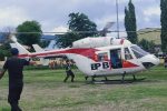 Alor Kirim 60 Sampel Swab Test Corona di Kupang Menggunakan Helikopter Helikopter merek PK-WMW milik BNPB Nasional menjemput sampel swab, Kamis (24/12) di Lapangan Mini Kalabahi.