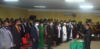 Berikut Nama-Nama Pejabat yang Dilantik Bupati Alor Bupati Alor Drs. Amon Djobo lantik pejabat Eselon II, III dan IV, Senin (21/12/2020) di Aula Nusantara kantor Bupati Alor, Batunirwala. (Sumber: AlorPos.com).