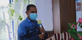 Pemerintah Larang Masyarakat Jual dan Konsumsi Obat Antibiotik Secara Bebas Ketua Pengurus Daerah PAFI Provinsi NTT Tamran Ismail, ketika sambutan di acara pelantikan Pengurus PAFI Cabang Alor, Sabtu (5/12/2020) di Aula Kopdit Citra Hidup, Kalabahi.