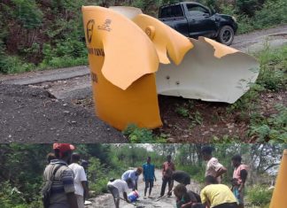 Tandon Air untuk Cor Jalan Secara Swadaya di Desa Luba Dirusak OTD Tandon penampung air 2300 liter (gambar atas) yang dipakai Pemuda PPLTRI mengecor jalan rusak di desa itu, dirusak orang tidak dikenal, Senin (7/12) di Lelahomi, Lakwati, Desa Luba, Kecamatan Lembur.