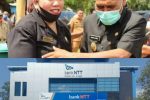 Pemda dan DPRD Alor Suntik APBD Rp 5 M ke Bank NTT, Total Saham Rp 15 M Keterangan Foto: Ketua DPRD Alor Enny Anggrek (kiri) dan Bupati Alor Drs. Amon Djobo (gambar atas). Gambar bawah; Kantor baru Bank NTT Cabang Kalabahi yang berada di Kalabahi Kota.