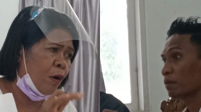 DPRD Alor Geram, Setahun Pemda Bayar Lampu Jalan Rp 2 Miliar Tapi Lampunya Padam Ketua Komisi I DPRD Alor Dony M. Mooy (kanan) dan Kabag Umum Setda Alor Debrina Lelang, dalam suasana Rapat Kerja, Rabu (20/1) bahas borosnya Pemda bayar tagihan lampu jalan ke PLN UPT Kalabahi