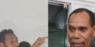 Panas !! Adu Mulut Bupati Alor dan Aktivis GERAM Soal Proyek Gedung DPRD 25 M Aktivis GERAM Masin Yamin (kiri) dan Bupati Alor Drs. Amon Djobo.