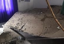 Plafon Puskesmas Mainang di Alor Ambruk Gambar: Plafon Puskesmas Mainang yang ambruk pada awal Februari 2021 lalu.