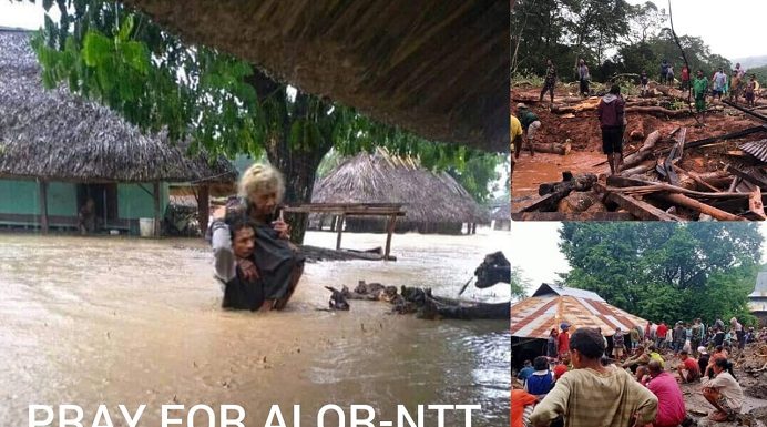 KNPI dan GMKI Galang Donasi untuk Korban Bencana Alor Potret bencana Siklon Tropis Seroja yang terjadi di Kabupaten Alor NTT pada Minggu (4/4 hingga Selasa (6/4) malam. Bencana itu menyebabkan 66 orang korban dan merusak rumah penduduk dan fasilitas umum. (Foto dihimpun dari berbagai sumber).