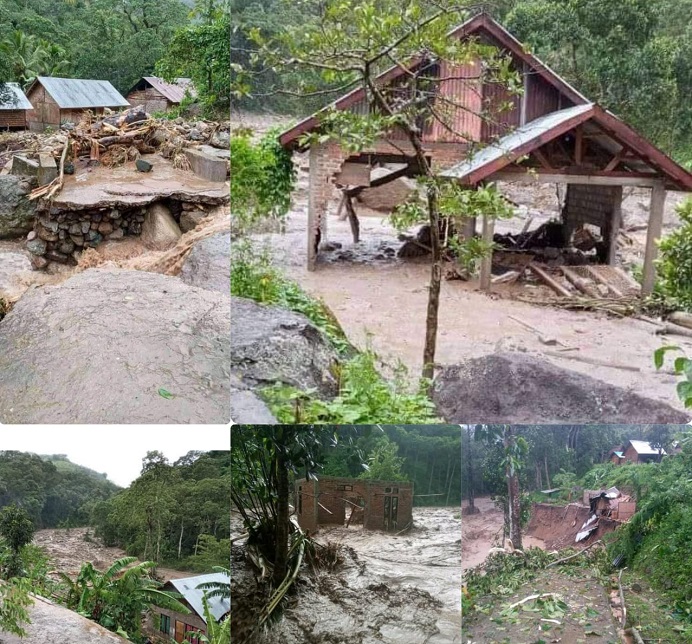 Sejumlah rumah penduduk Desa Lipang Kecamatan Alor Timur Laut yang berada di bantaran Kali dihantam banjir bandang dan tanah longsor pada Minggu (4/4) hingga Senin (5/4). Bencana itu menyebabkan 15 orang masih dilaporkan hilang.