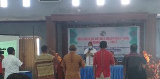 Bupati Alor Lantik Jacob Sailana Ketua Dewan Koperasi Kabupaten Alor Bupati Alor Drs. Amon Djobo melantik Pengurus Dekopinda Alor Periode 2021-2025, Sabtu (5/6/2021) di Aula Kopdit Citra Hidup Kalabahi.