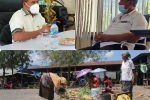 Pemkab Alor Jawab Polemik Relokasi 753 Pedagang Pasar Gbr: Bupati Alor Amon Djobo (kiri atas) dan Plt Kadis Perdagangan Alor Ferdy I. Lahal (kanan atas). Gambar bawah, pedagang pasar Kadelang yang berjualan di lantai tanah sebelum direlokasi ke Pasar Lipa Kalabahi.