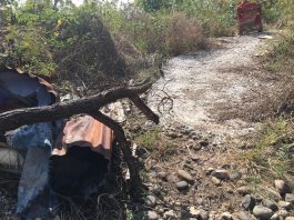 Proyek Jalan Desa Wolwal Tengah Alor Diduga Bermasalah, Kontraktor Kabur Foto: Kondisi pekerjaan proyek jalan ekonomi Desa Wolwal Tengah yang diduga bermasalah. Nampak sejumlah semen yang sudah mengeras dan mesin molen berada di lokasi proyek. Proyek yang bersumber dari Dana Desa TA 2019 itu disebut-sebut dikerjakan oleh kontraktor bernama Aisa.