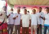 Gerindra Siapkan Gabriel Beri Binna Caleg DPR RI dan Iskandar Lakamau Cabup Alor di 2024 Foto: Yusak Atamau (ujung kiri), Taufik Sabudin (kedua kiri), Iskandar Lakamau (keempat kiri), Esthon Foenay (tengah) dan Gabriel Beri Binna (ketiga kanan) usai acara pelantikan DPC Gerindra Alor, Sabtu (28/8/2021) di Kalabahi.