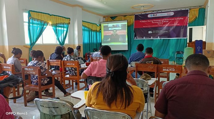 CD Bethesda Gelar Pelatihan Cegah Kekerasan Terhadap Perempuan dan Anak di Alor Kegiatan KTPA secara daring yang disenggarakan CD Bethesda, Rabu (27/10) di Aula Kampus Untrib Kalabahi.