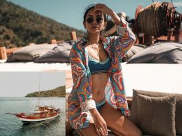 Kapal Aktris Kirana Larasati Ternyata Tak Punya Izin Masuk Zona Wisata NTT, Langgar Peraturan Gubernur Foto Aktris Kirana Larasati di atas Kapal Amaya Axplorer ketika berlabuh di zona wisata selat Pantar dan Laut sekitarnya pada awal September 2021 lalu. (Sumber: Istimewa).