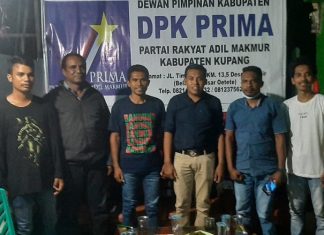Gelar Monev, Partai PRIMA NTT Siap Hadapi Pemilu 2024 DPW PRIMA NTT Foto bersama DKP PRIMA Kabupaten usai monev pada Kamis (2/12/2021) di kantor DKP PRIMA NTT Kabupaten Kupang.