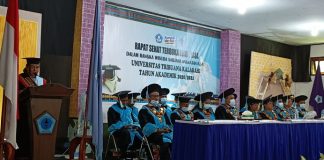 Lulus S1 UNTRIB IPK Cumlaude, Noni Morib: Ini Tentang Perjuangan Wisudawan terbaik Noni Adewulan Astuti Morib, S.Pd, berpidato di acara wisuda Untrib Angkatan X, Selasa (30/11/2021) di Aula Pola Tribuana, Kalabahi.