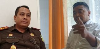 PH dan Jaksa Hormati Putusan Praperadilan Alberth Ouwpoly Kajari Alor Syamsul Arif, SH.,MH (kiri) dan Pengacara Mario A. Lawung, SH.,MH.