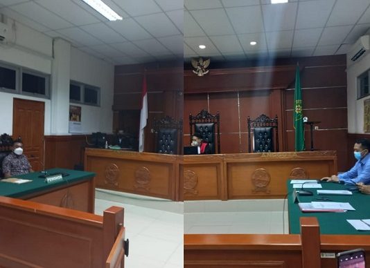 Sidang Praperadilan Alberth Ouwpoly, Ada Bukti Audit Kerugian Keuangan Negara Rp 8,8 Juta Hakim tunggal Datu H. Jayadiningrat, SH memimpin sidang praperadilan pemohon Alberth Ouwpoly di PN Kalabahi, Senin (24/1/2022).