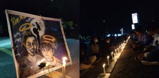 Suasana Doa dan 1000 Lilin Keadilan untuk Astri dan Lael Bersinar di Nusa Kenari Alor Ratusan Mahasiswa di Nusa Kenari Alor menggelar aksi doa dan penyalaan 1000 Lilin untuk keadilan Astri dan Lael, Senin (7/2/2022) di Lapangan Mini Kota Kalabahi.