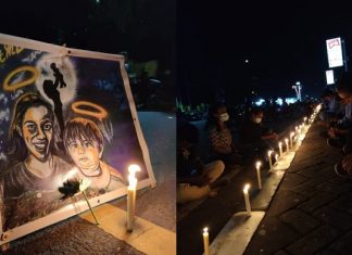 Suasana Doa dan 1000 Lilin Keadilan untuk Astri dan Lael Bersinar di Nusa Kenari Alor Ratusan Mahasiswa di Nusa Kenari Alor menggelar aksi doa dan penyalaan 1000 Lilin untuk keadilan Astri dan Lael, Senin (7/2/2022) di Lapangan Mini Kota Kalabahi.