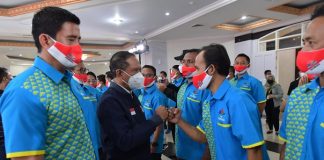 Menpora Lantik Putra Alor Jemy Padakama Jadi Korwil IGORNAS Bali Nusra Menpora Zainudin Amali melantik Pengurus Pusat dan Pengurus Provinsi IGORNAS Masa Bakti 2021- 2025 di Auditorium Wisma Kemenpora, Senayan Jakarta Pusat, Kamis (10/3). Putra Alor, NTT Jemy M. A Padakama, S.Pd (foto ketiga kanan) dilantik menjadi Korwil IGORNAS Bali Nusra.