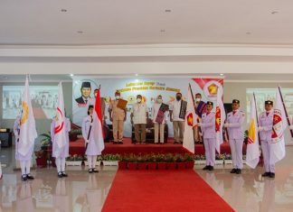 Rakorda Organisasi Sayap Partai Gerindra NTT Usung Tema Prabowo Presiden, Gerindra Menang Pemilu 2024 Ketua DPD Gerindra NTT Esthon Foenay dan Ketua Umum GEKIRA non aktif Fary Djemy Francis dan jajaran pengurus Gerindra hadir dalam acara Rakorda Organisasi Sayap Partai Gerindra NTT, Sabtu (9/4/2022) di Convention Hall Hotel Nekamese Kabupaten Kupang.