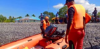 Tim SAR Update Pencarian Korban Hilang di Pelabuhan Maritaing Tim SAR Gabungan Alor melakukan pencarian korban hilang di Maritaing, Jumat (22/7). (Foto: doc istimewa).