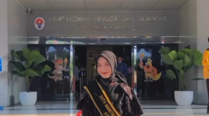 Raina Aaqila Lazmi Promosi Pariwisa Alor di Audisi Duta Maritim Indonesia 2022 Juara 8 Duta Maritim Nasional Tahun 2022, Raina Aaqila Lazmi. (Foto: doc tribuanapos.net).
