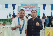 GMKI Desak Kapolda NTT Tangkap Pelaku Pemerkosaan 6 Anak di Alor Ketua Umum GMKI Jefri Gultom (kanan) dan Ketua Cabang GMKI Kalabahi Kalfin R. Karbeka ketika mengikuti KONAS Perempuan GMKI di Waingapu Sumba Timur, 25-28 November 2021.